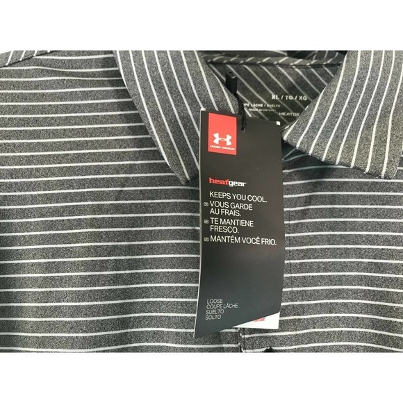 Under Armour Playoff Core Short Sleeve Polo - Men's Size XL - Gray - Picture 7 of 8